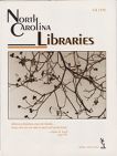 North Carolina Libraries, Vol. 56,  no. 3